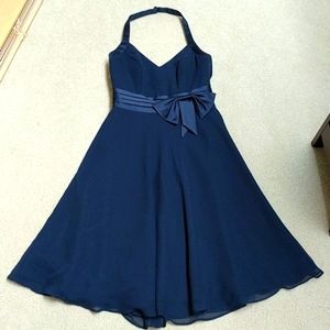 Navy blue bridesmaid dress